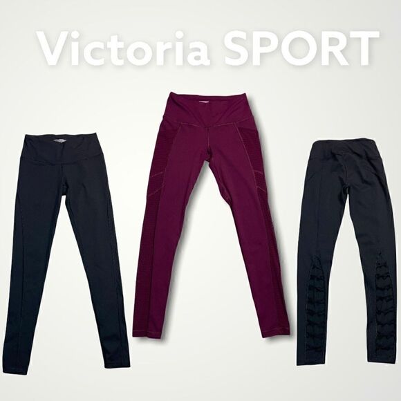 Victoria’s Secret SPORT Knockout Tight Leggings Sheer Mesh Cut Outs, Women’s XS - Picture 10 of 10